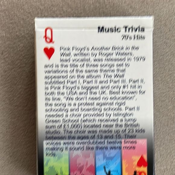 MUSIC TRIVIA Playing cards (2 decks - 60’s & 70’s) - Picture 6 of 10